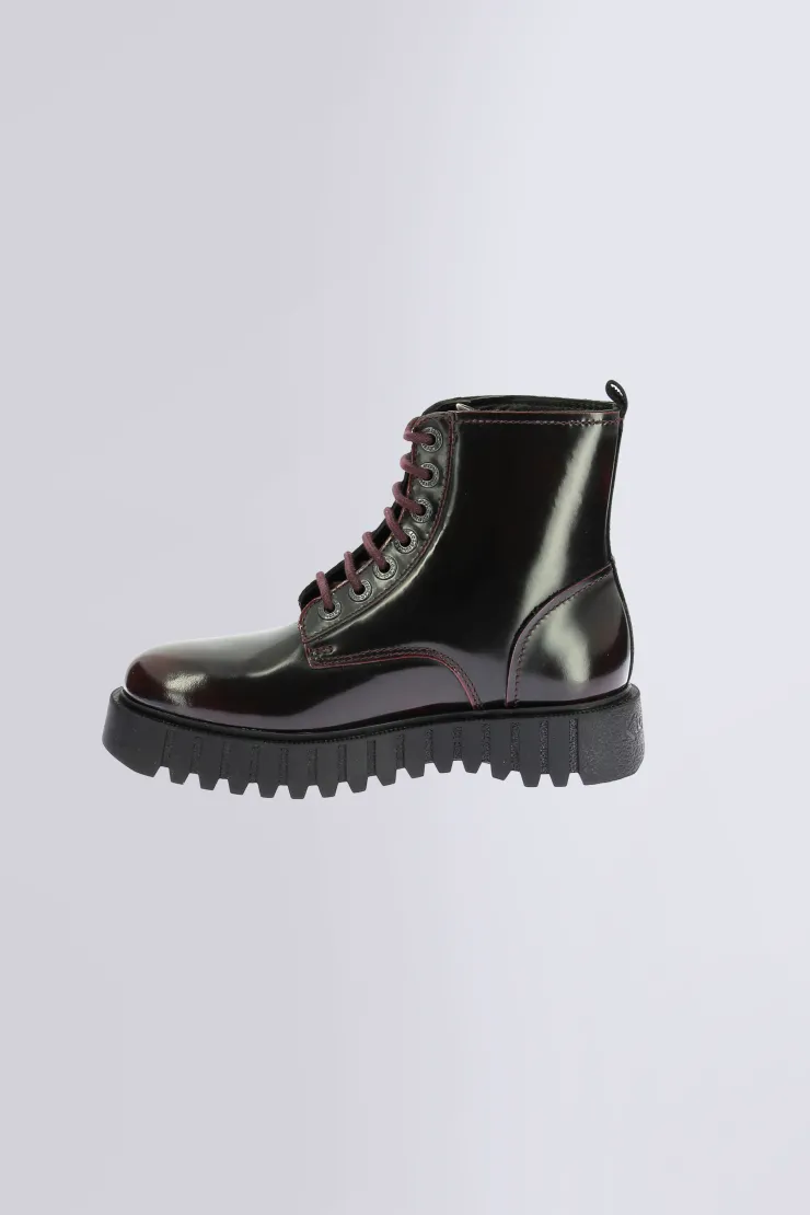 Damen Kickers Kick Facet Lackbordeaux