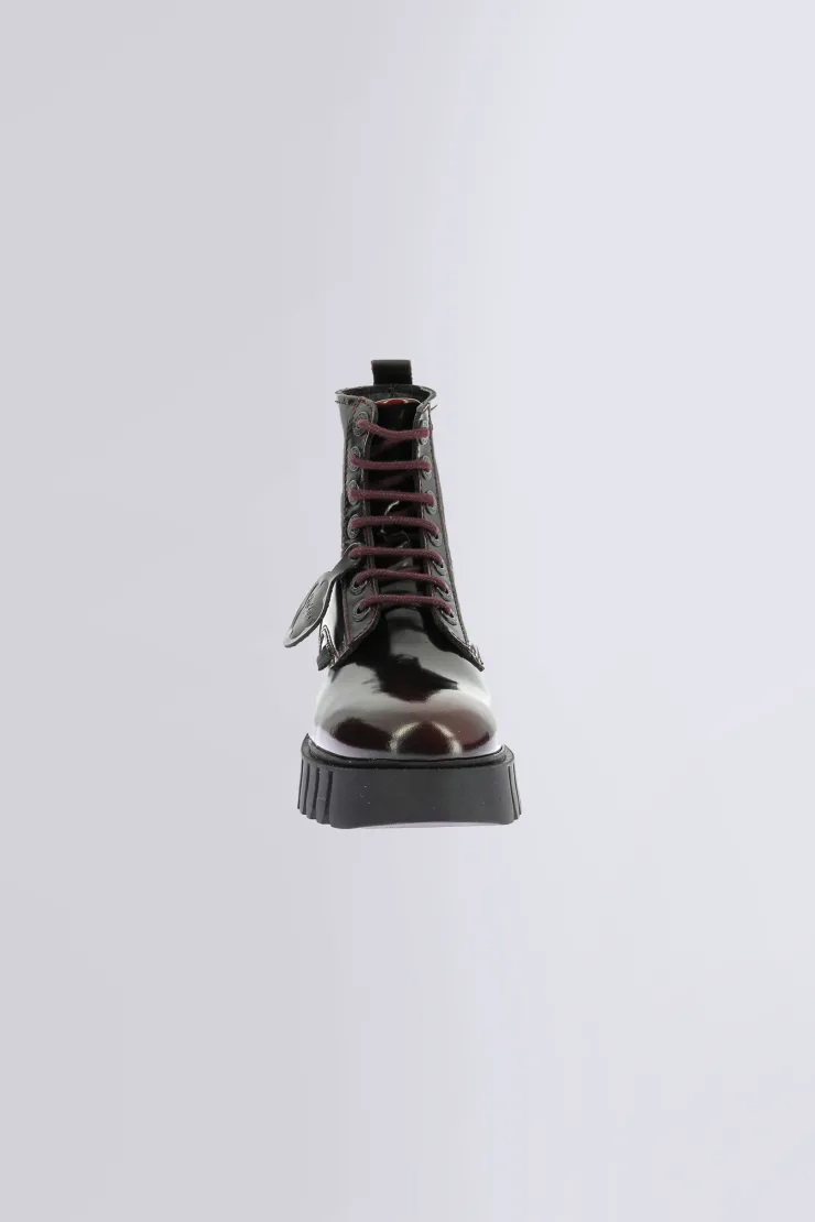 Damen Kickers Kick Facet Lackbordeaux