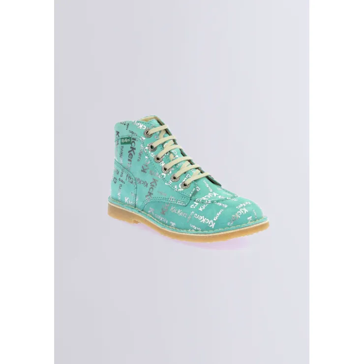 Damen Kickers Kick legend Türkis Print