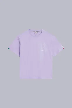 Damen Kickers Kick Tshirt Flieder